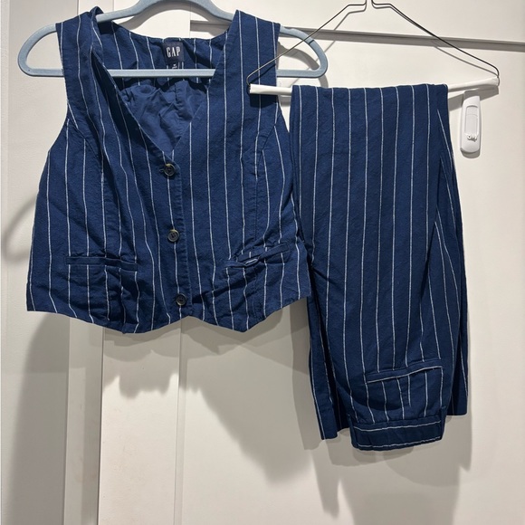 GAP Pants - GAP Navy Blue Pinstripe Vest and Pants Set